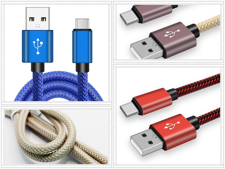 漁網絲編織數據線