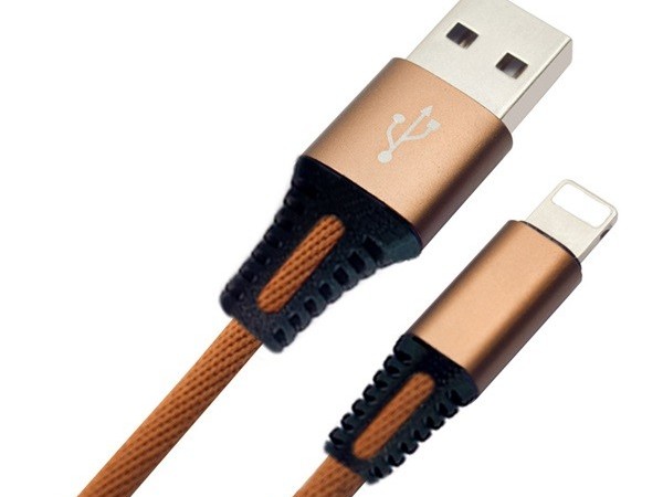 布藝編織鋁合金蘋果數據線