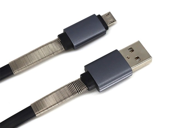 半彈簧micro數據線